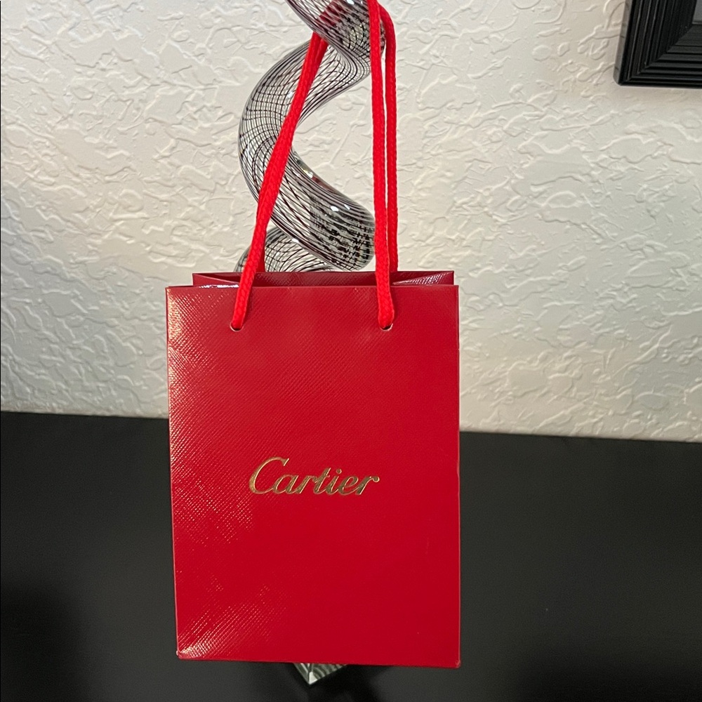 CARTIER SMALL RED GIFT BAG